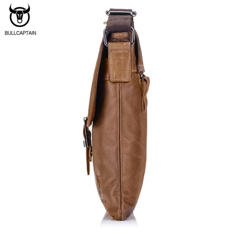 BULLCAPTAIN 2019 Мужская сумка из натуральной кожи Новая через плечо мужские маленькие