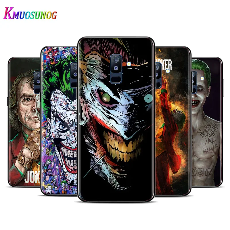 Крутой чехол клоун для Samsung Galaxy A3 A5 A6 A7 A8 A9 A6S A8S A9S Star Plus 2016 2017 2018 черный силиконовый