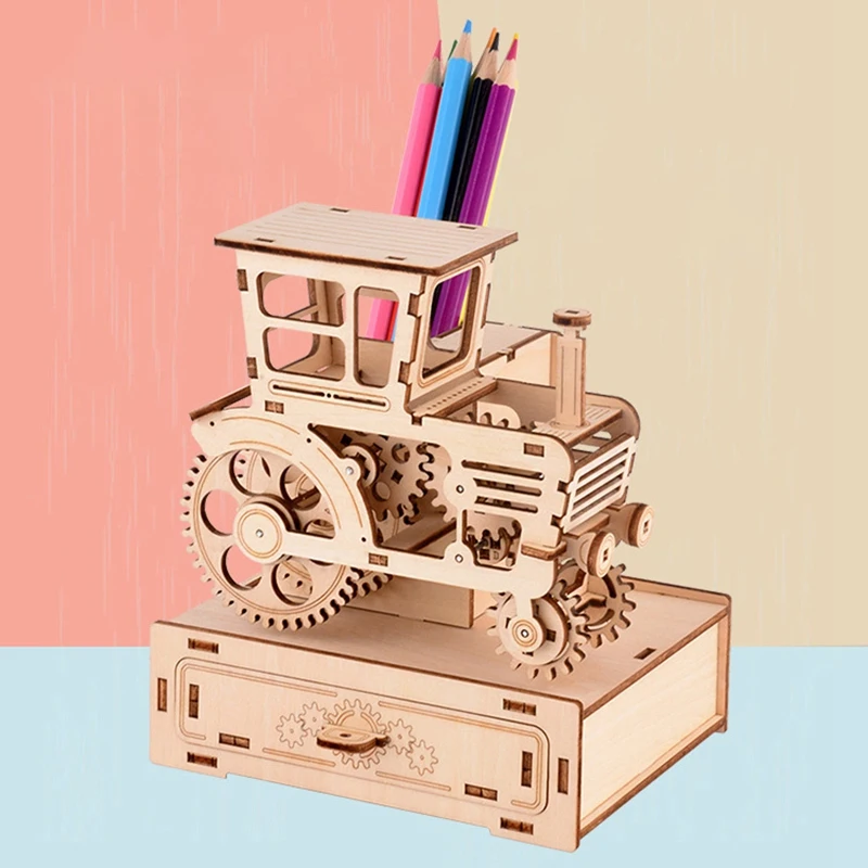 

Детские 3D 3-мерной головоломки раннего образования преимущество интеллектуального автомобиля музыкальная шкатулка ручка держатель голово...