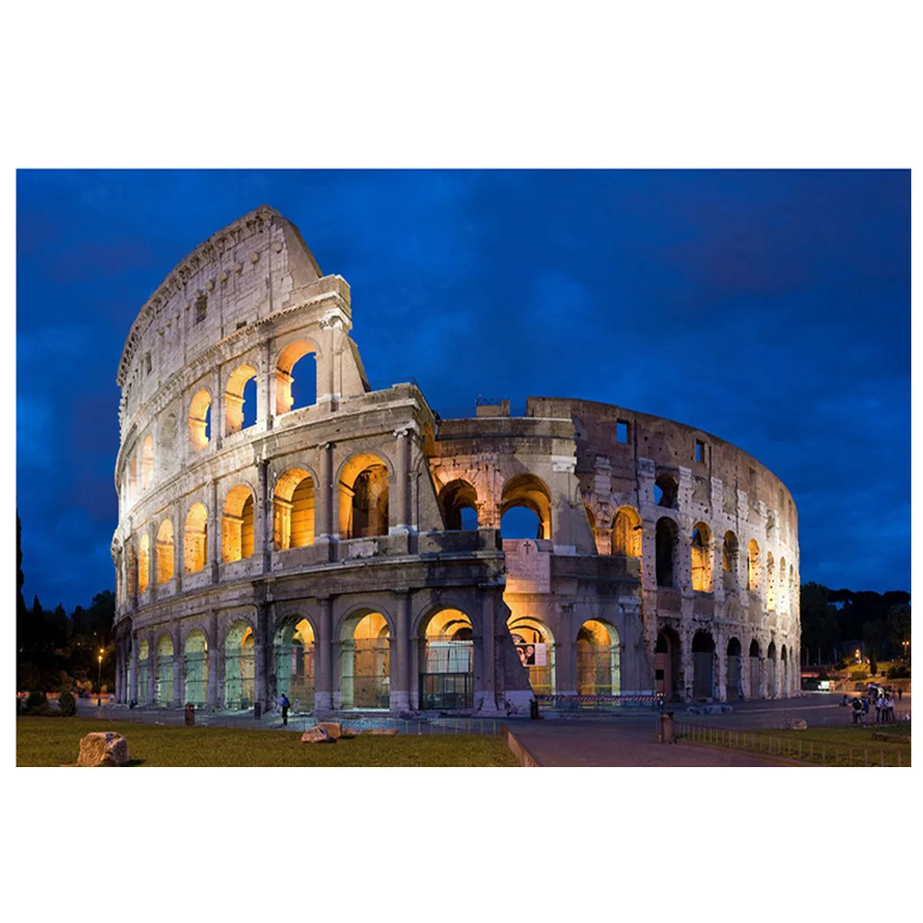 Алмазная живопись 5D с рисунком римского колозея Картина на холсте своими руками