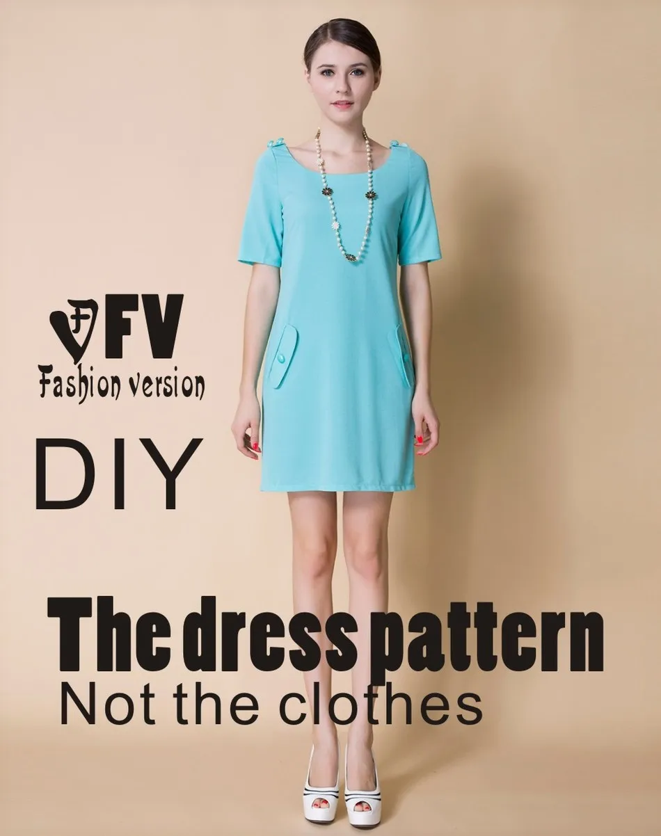 Платья шаблон для шитья одежда рисования сделай сам (в продаже не одежда) BLQ 138|dress