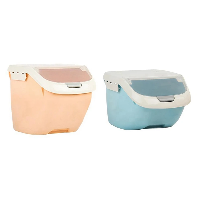 2 шт. герметичный влагостойкий большой емкости контейнер для зерновой муки