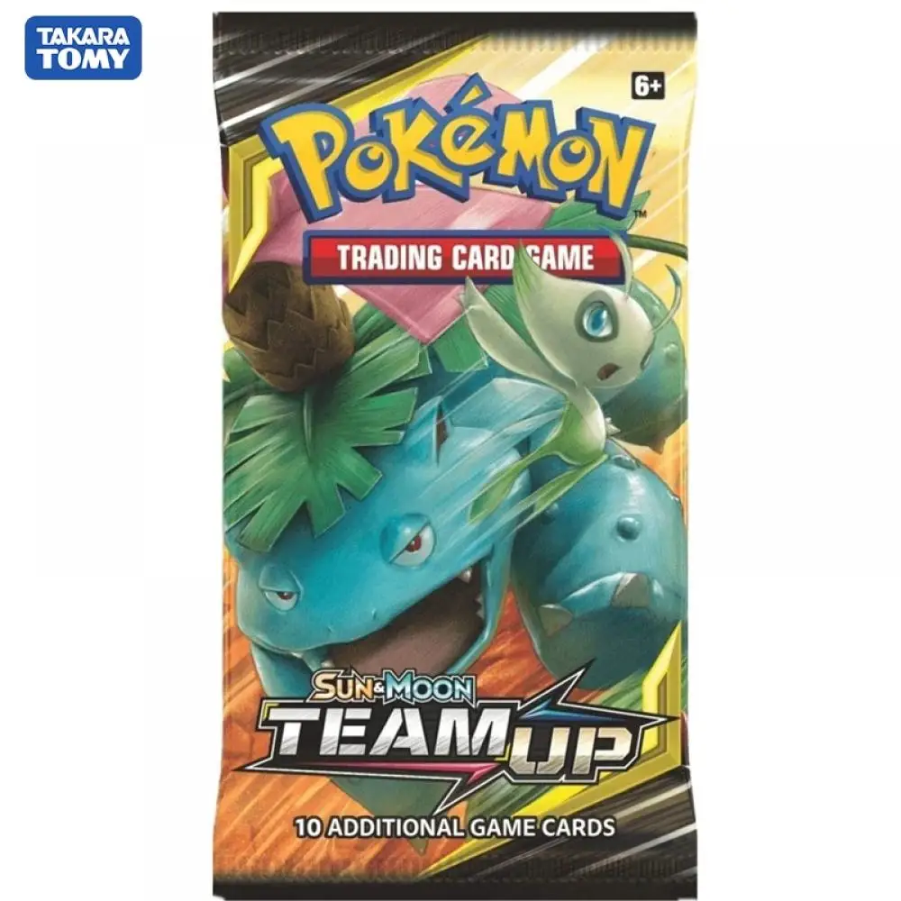 

324pcs Pokemon card TCG: Sun & Moon TEAM UP Edition 36 Packs Per Box Collectible Trading Cards Game Toy Gift High-quality cards