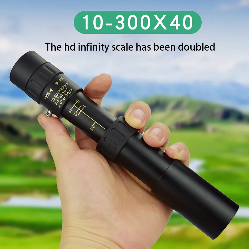 Монокулярный телескоп 4K 10 300x40 мм портативный профессиональный с высоким зумом