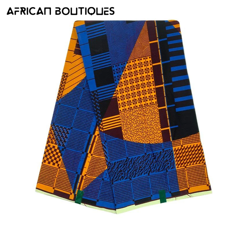 

High Quality Ankara Wax For Dress 100% Cotton Printed Guaranteed Veritable African Real Wax Fabric 6 yards