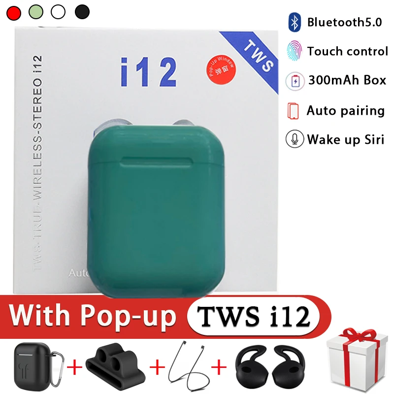 I12 TWS беспроводные Bluetooth наушники спортивные Беспроводные с аксессуары для