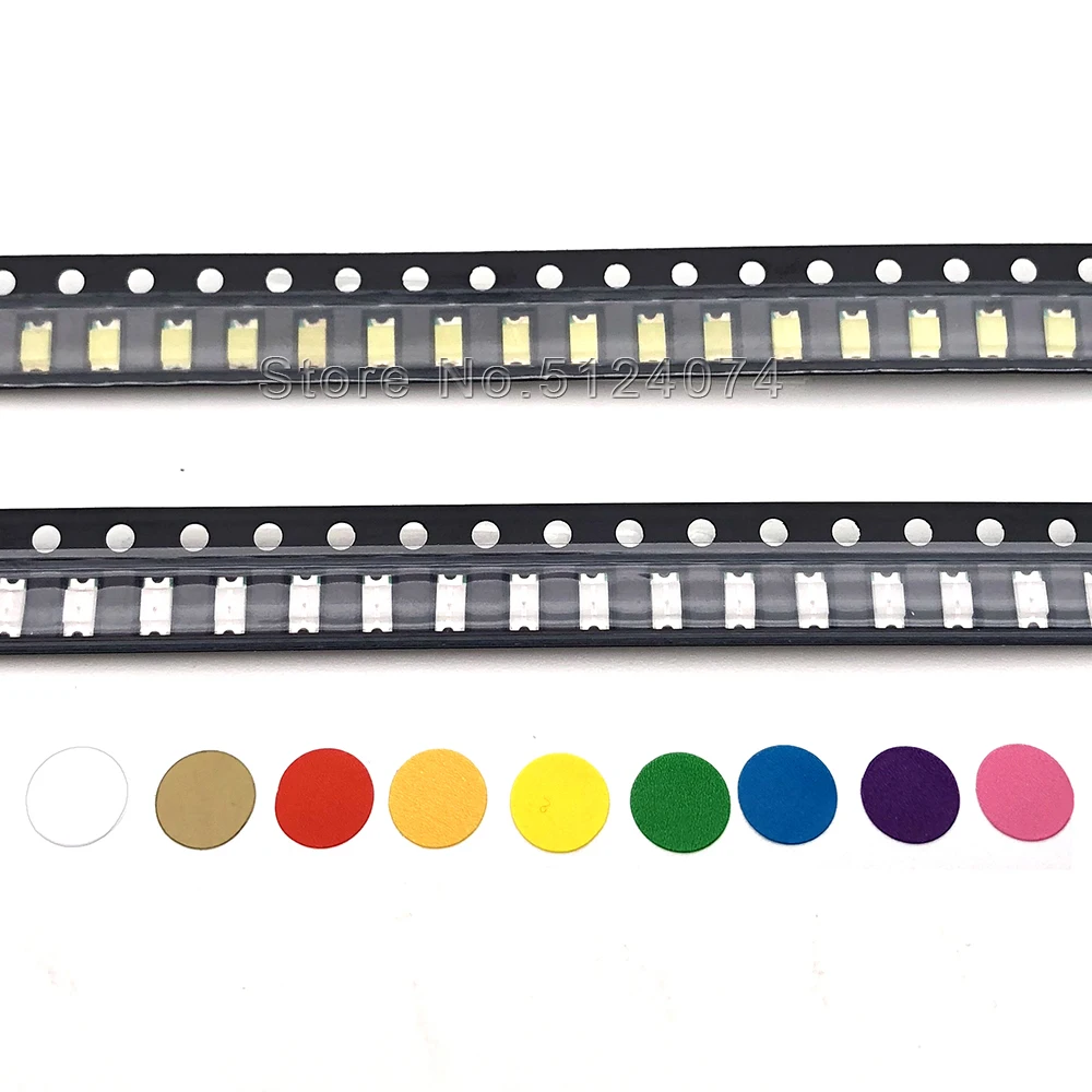 100 шт. светодиод 1206 3216 SMD теплый белый/холодный