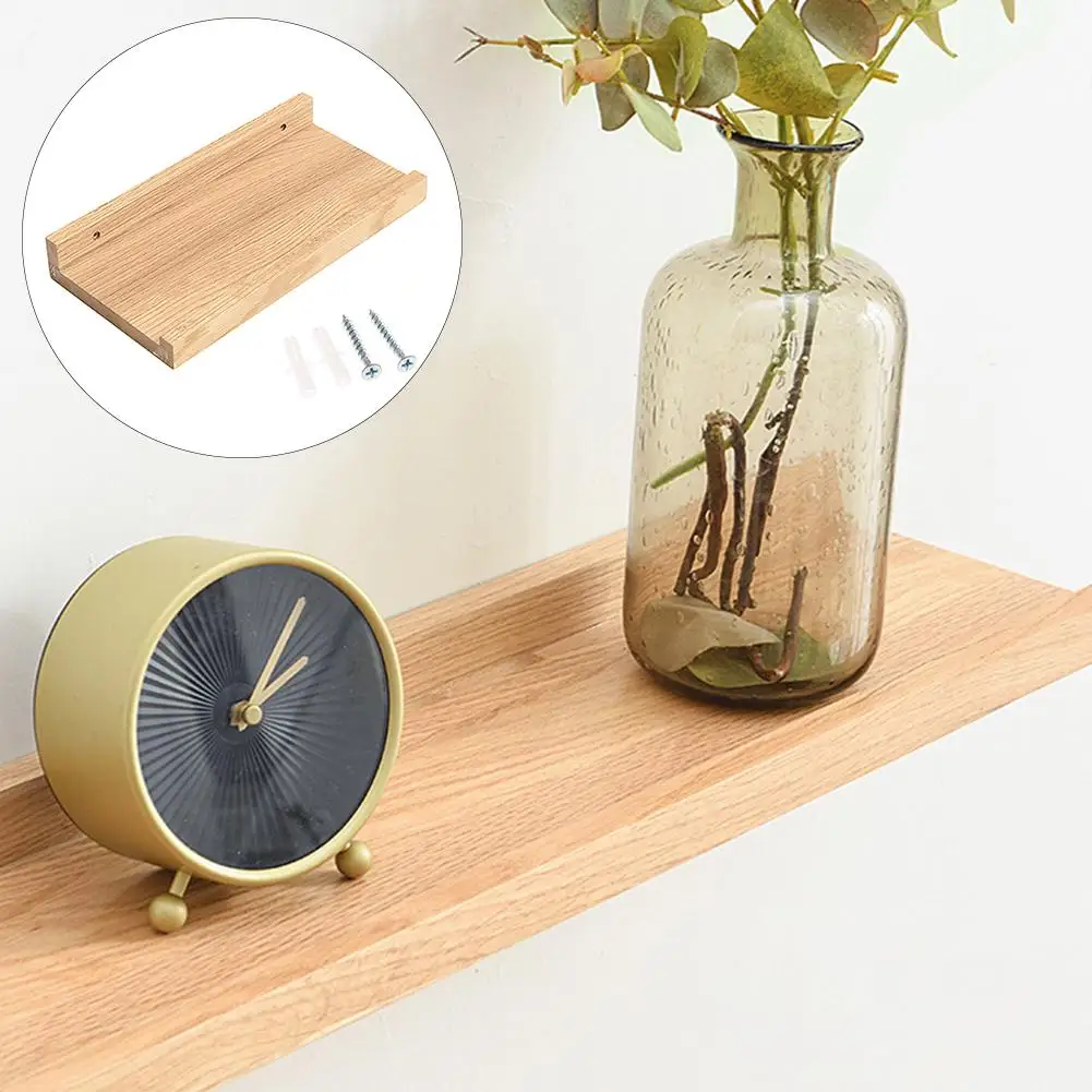 

Wood Living Room Wall Mounted Storage Shelf Rack Display Bookcase Home Decor Wall Mounted Home Decor Display Bookcase