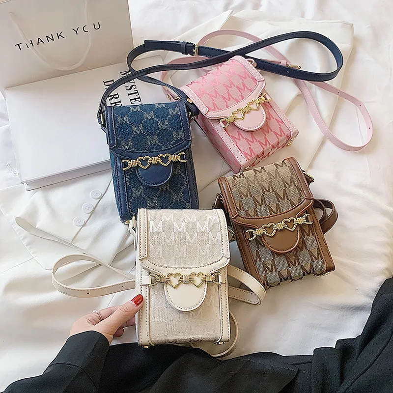 

Designer Products Mini Bag PU 2021 New Fashion Simple Shoulder Bag Mobile Phone Key Shoulder Slung Coin Purse