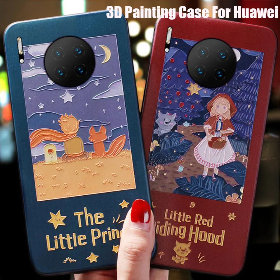 Роскошный силиконовый чехол с 3d рисунком Маленького принца для Huawei P30 P20 Lite Pro P10 Plus