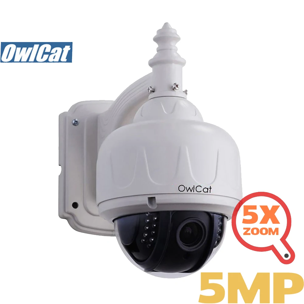 OwlCat HD 2MP 5MP наружная скоростная купольная PTZ ip-камера Wifi 5X Автофокус зум двухстороннее аудио Беспроводная CCTV уличная камера sd-слот