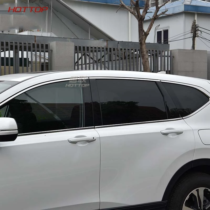 Зеркальная отражающая панель B + C декоративная наклейка на колонку для HONDA CRV 2017 2018