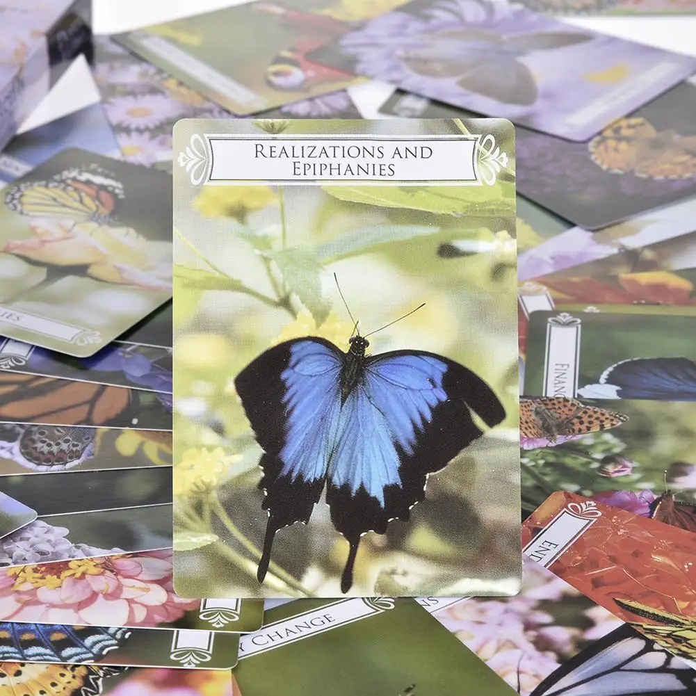 Butterfly Oracle Cards For Life набор из 44-карточной колоды и гида оккультная Divination Book для