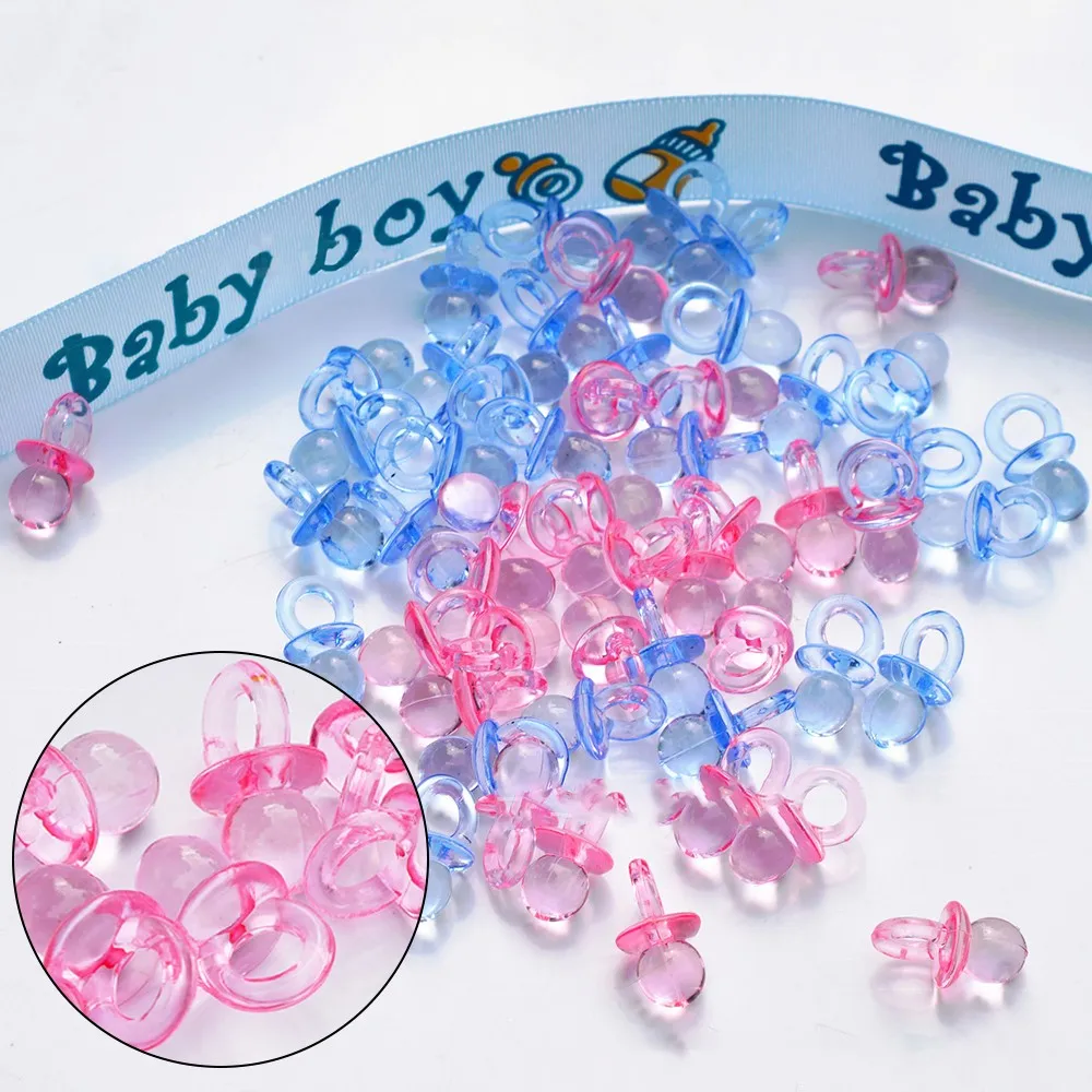 50 шт. мини пустышки розовый синий мальчик девочка стол рассеывать конфетти для