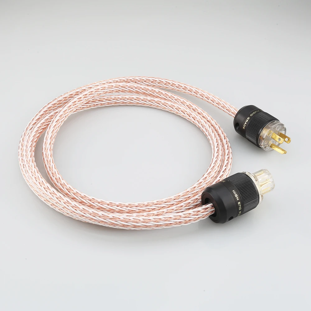 Кабель питания HIFI 12TC высокого качества 6N OCC Hifi шнур с американской вилкой для