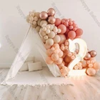 111 шт. Макарон персиковый воздушный шар гирлянда АРОКА детское украшение на день рождения двойной пыльный розовый песок фотография детский душ Декор
