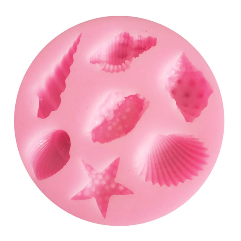 1 шт. DIY Прекрасный корпус раковина морской звезды море силиконовая форма помадка