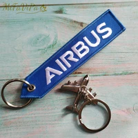 mifavipa fashion trinket blue airbus gift aviation keychain aircraft key chain with 1 pc metal plane keyring pilot keychains