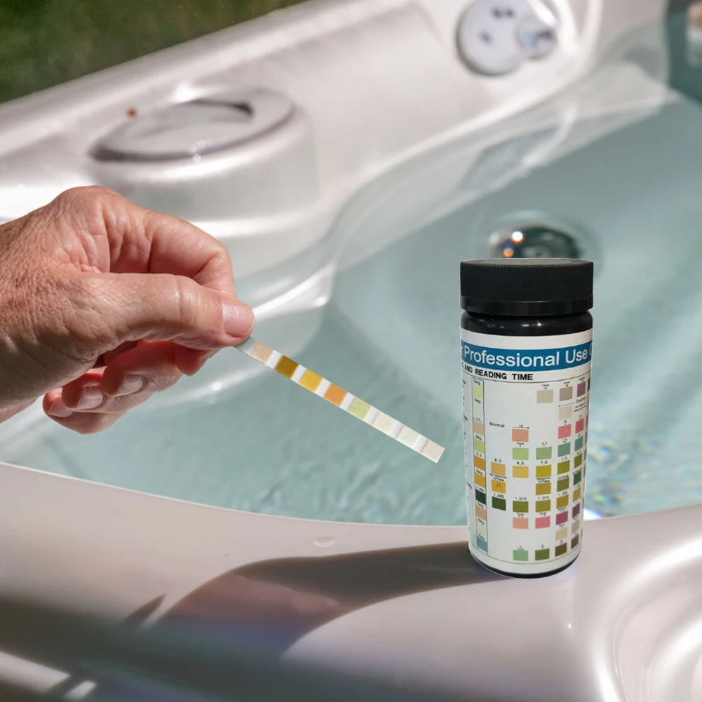 100 шт. тестовая бумага для спа ванны мочи кислоты бассейна щелочи тест полоска