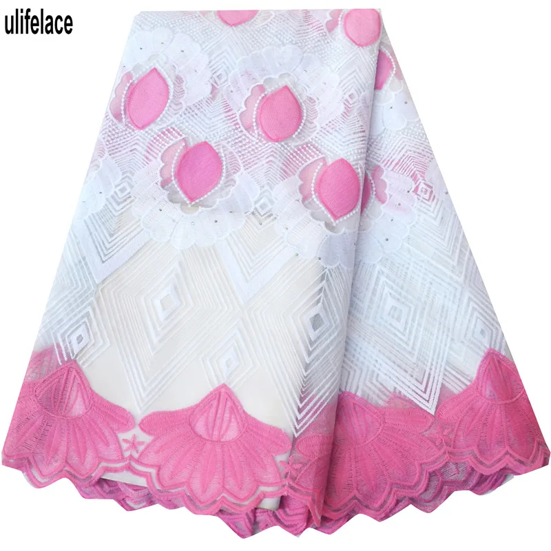 Кружевная ткань в африканском стиле кружевная из молочного шелка