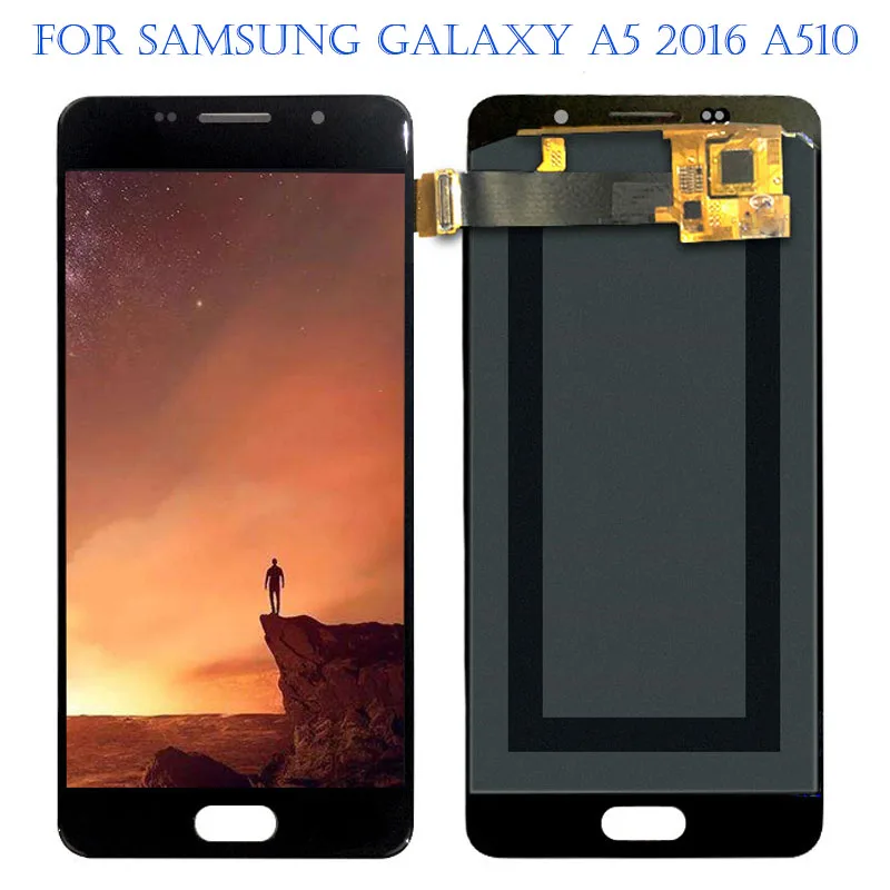 ЖК-дисплей для Samsung Galaxy A5 2016 A510 A510F A510DS A510FD A510M сенсорный экран дигитайзер стекло в