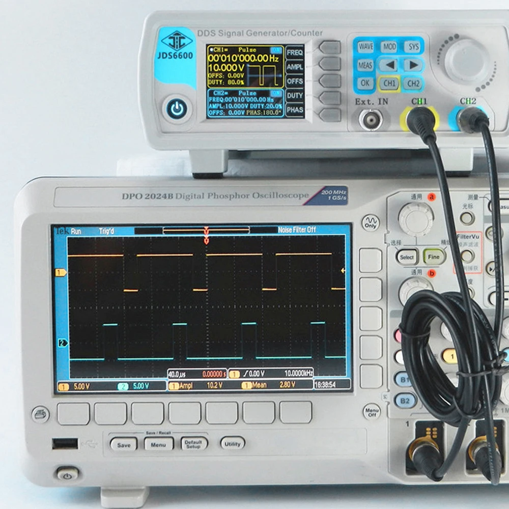 Высокоточный цифровой двухканальный генератор сигналов DDS произвольных