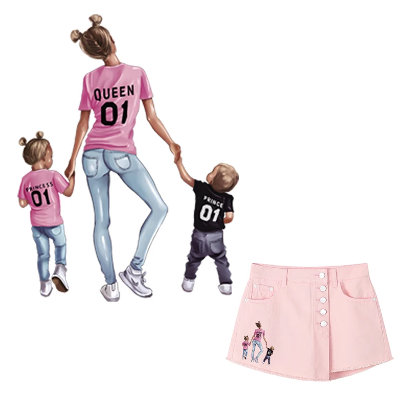 Мама термо-Стикеры для одежды на одежде полосы применение одного