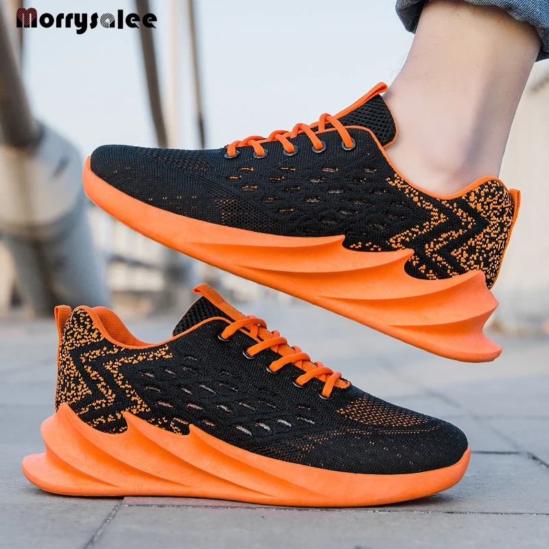 Мужская повседневная обувь Брендовые дышащие кроссовки с сеткой Мужские модные