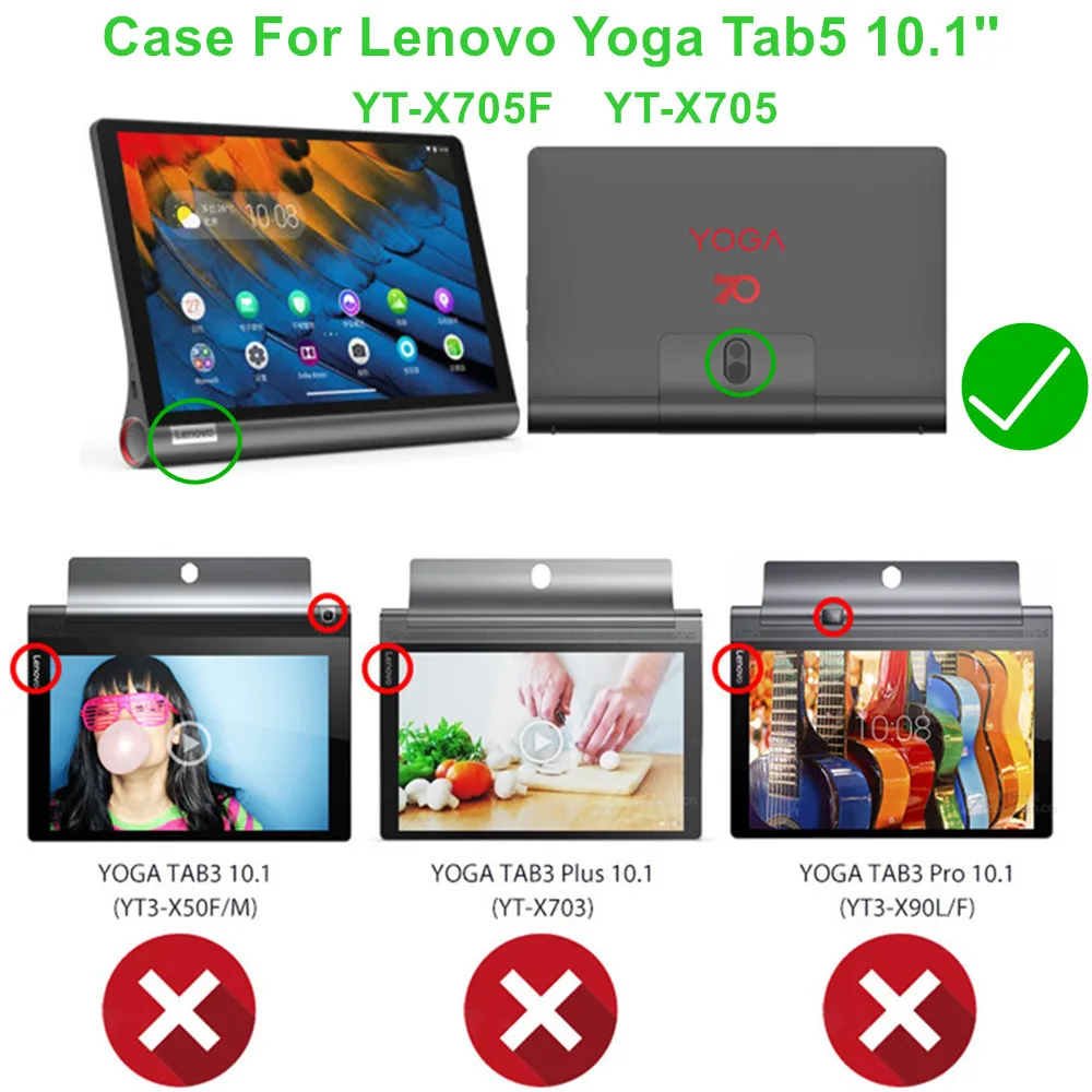 Мягкий силиконовый чехол для Lenovo Yoga Tab 5 YT-X705F защитный на весь корпус Tab5 X705 |