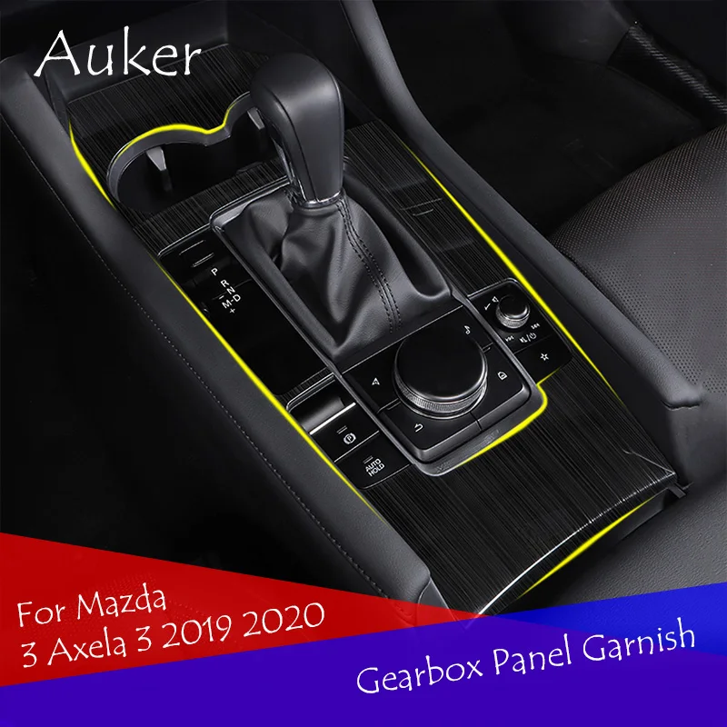 

Car Console Gearbox Frame Trim Sticker Strips Car Decoration For Mazda 3 AXELA 3 2019 2020 2021 Accessories