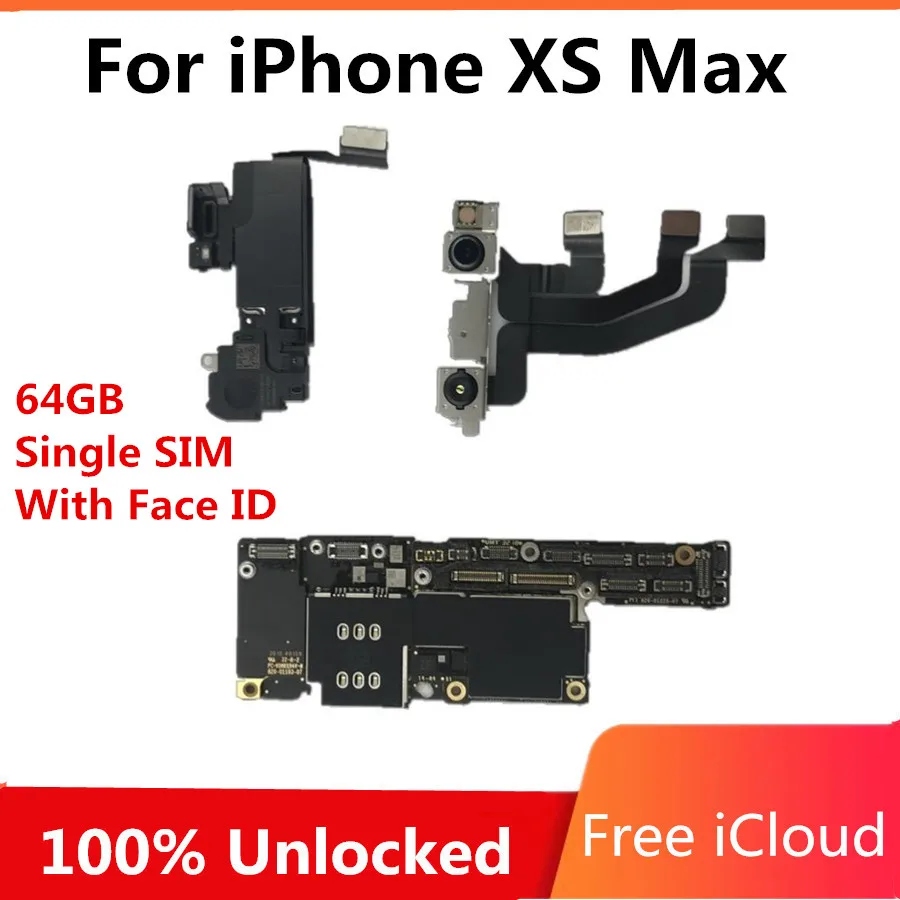 Материнская плата для iPhone XS Max Заводская разблокированная материнская с/без