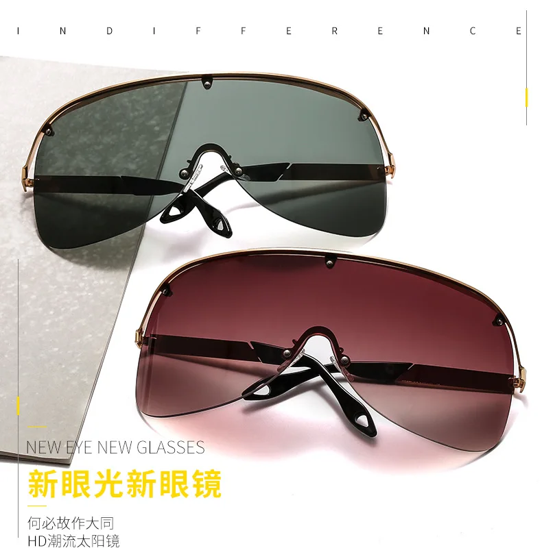 Винтажные Солнцезащитные очки оверсайз 2020 женские роскошные брендовые