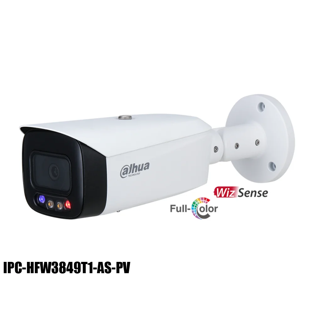 Оригинал Dahua 4 к IP Камера IPC HFW3849T1 AS PV 8MP полноцветная активный сдерживание с