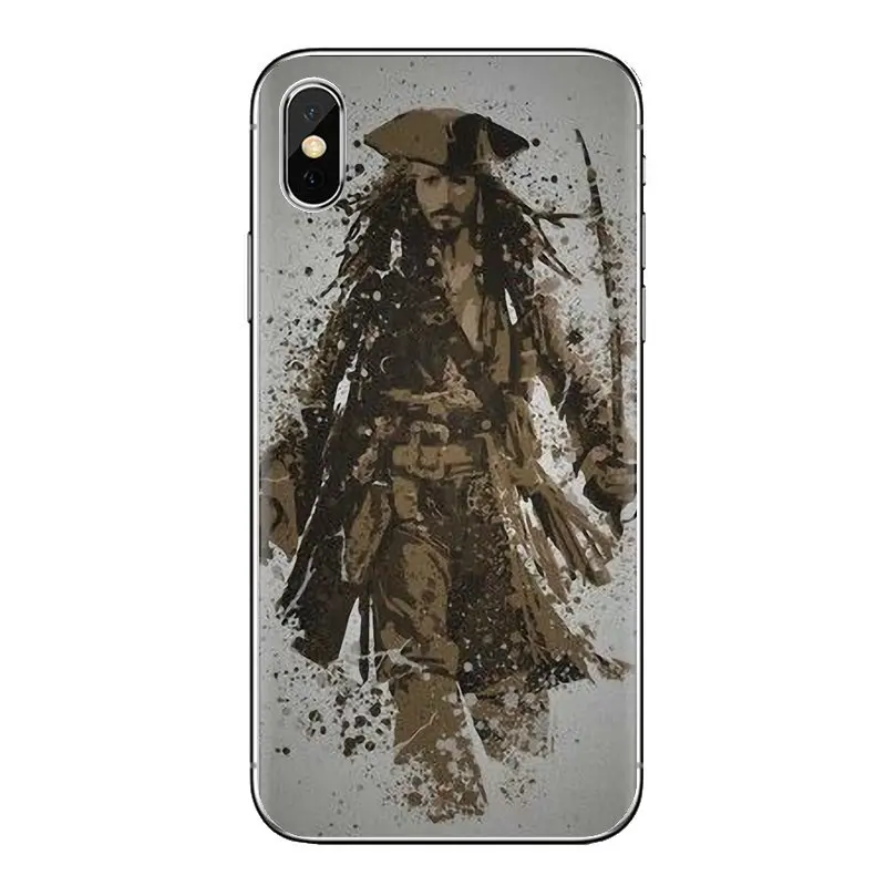 Пираты Карибского моря Джонни Деппом Jack для iPhone XS Max XR X 4 4S 5 5S 5C SE 6 6S 7 8 плюс samsung Galaxy