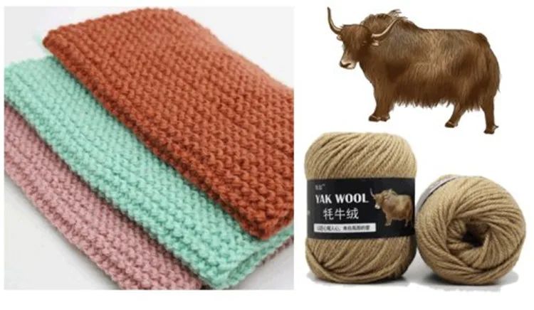 ZENGIA 5pcs/lot Yak Wool Yarn for Knitting Fine Worsted Blended Crochet Sweater Scarf 500/lot | Дом и сад