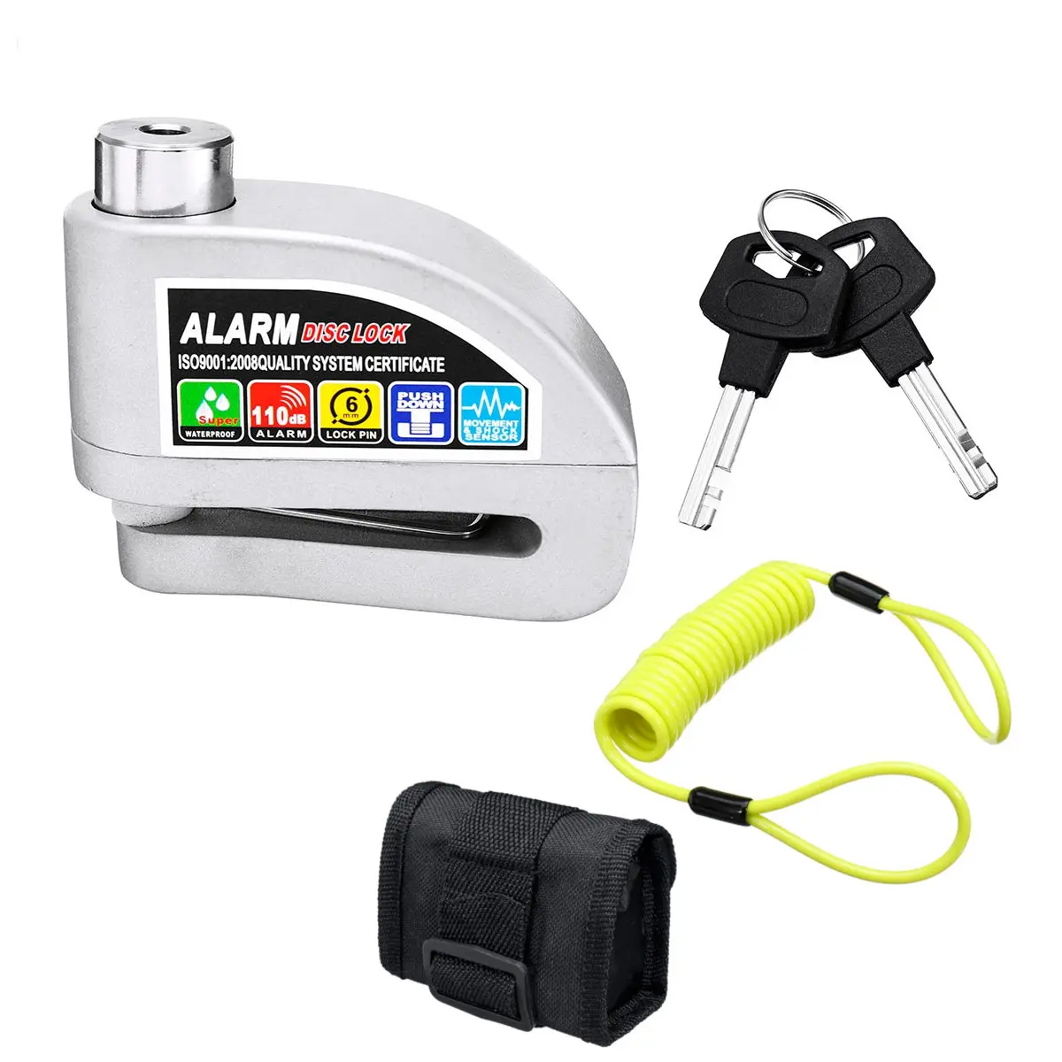 Металлический Противоугонный замок для мотоцикла скутера велосипеда диска