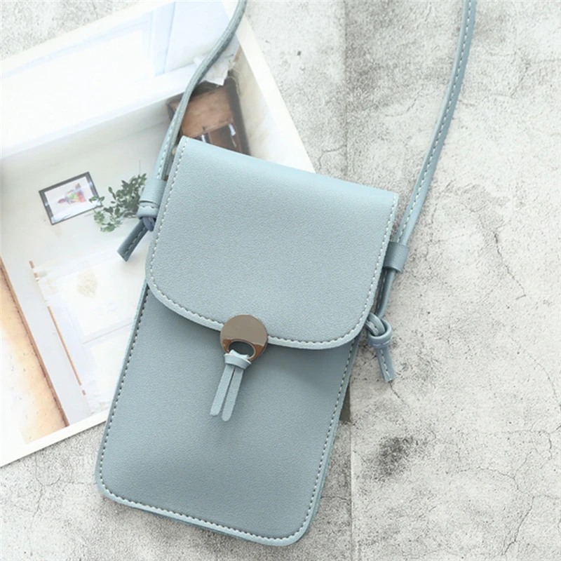 

Transparent Touch Screen Retro Mobile Phone Bag 2021 Women PU Chain Messenger Bags Small Flap Bag Mini Shoulder Bag