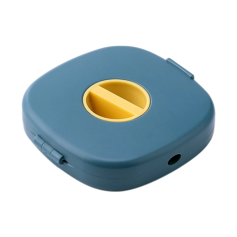 

Small Portable Round Rotatable Wire Organizer Data USB Cable Storage Winder Box