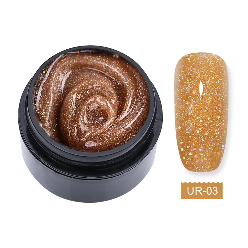 Glitter3 UR SUGAR 15 мл сверкающий Удлинительный УФ-гель лак мерцающий высокая твердость удлиннение ногтей художественные советы инструменты строительный УФ-гель лак - Цвет: Glitter3