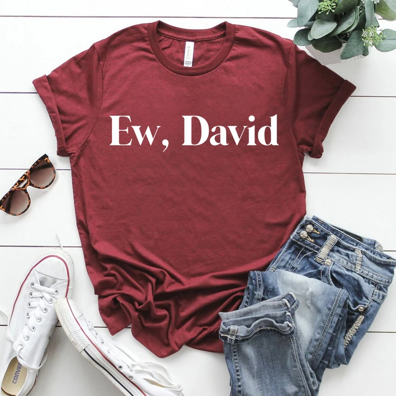 2020 Ew Футболка Дэвид забавные крик рубашка Alexis David розовое Мойра новинка футболка