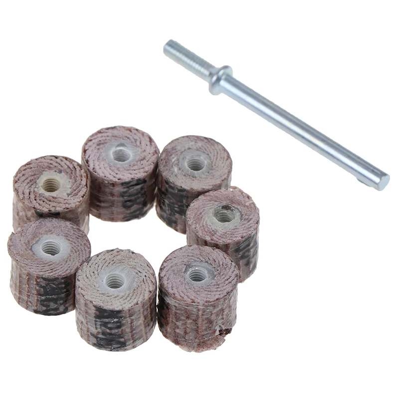 

10Pcs 10mm Sanding Flap Disc Grinding Sanding Flap Wheels Brush Sand Rotary Tool For Dremel Accessories