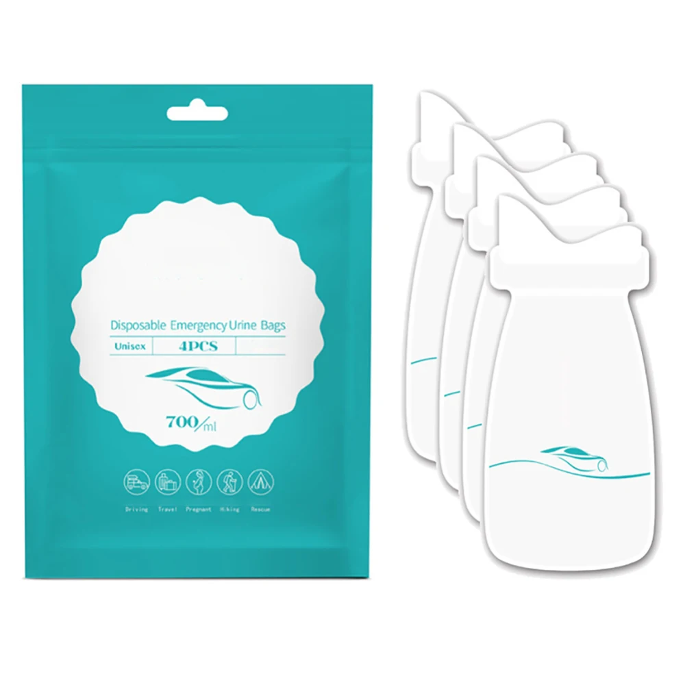 700 мл 4 шт. сумка для мочи унисекс Универсальный мини мобильный туалет аварийный