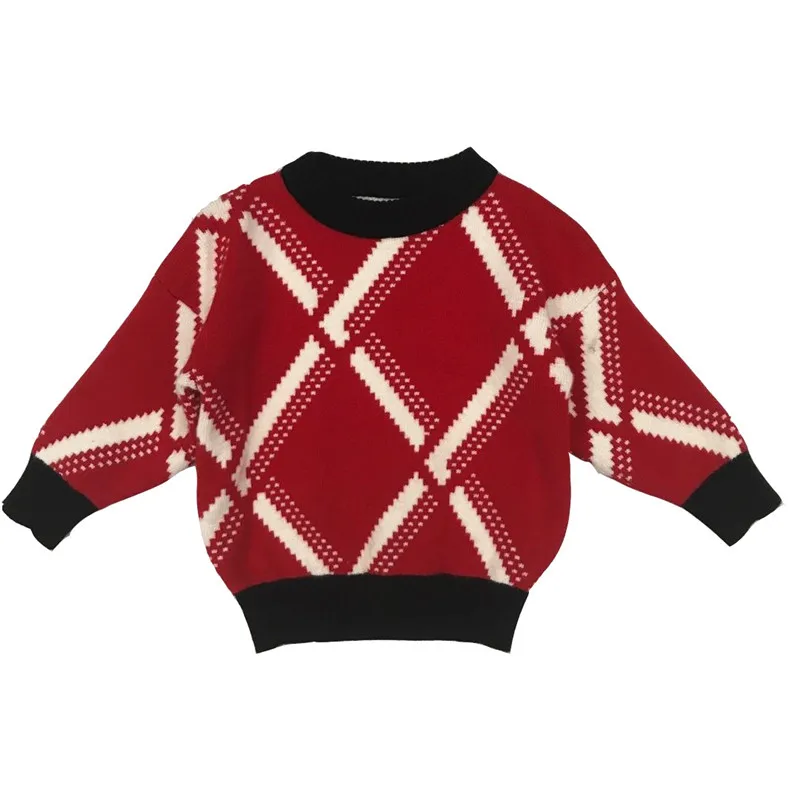 Новинка 2020 Модный осенне-зимний свитер для малышей Детская сетчатая Одежда