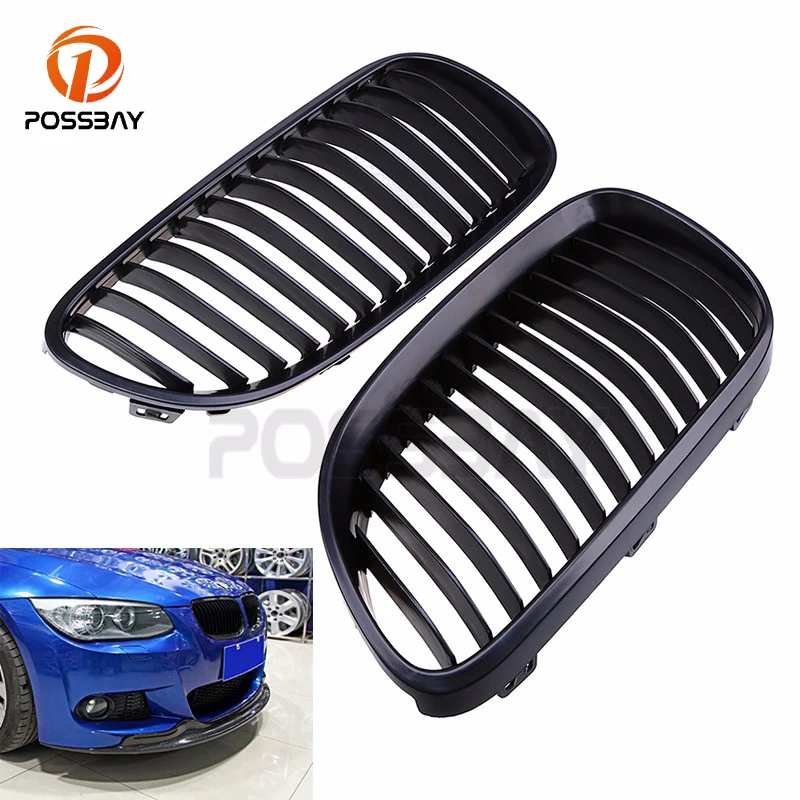 

Автомобильный передний гриль POSSBAY для BMW 3-Series E92 Coupe 2010/2011/2012/2013, передний бампер, Центральная решетка