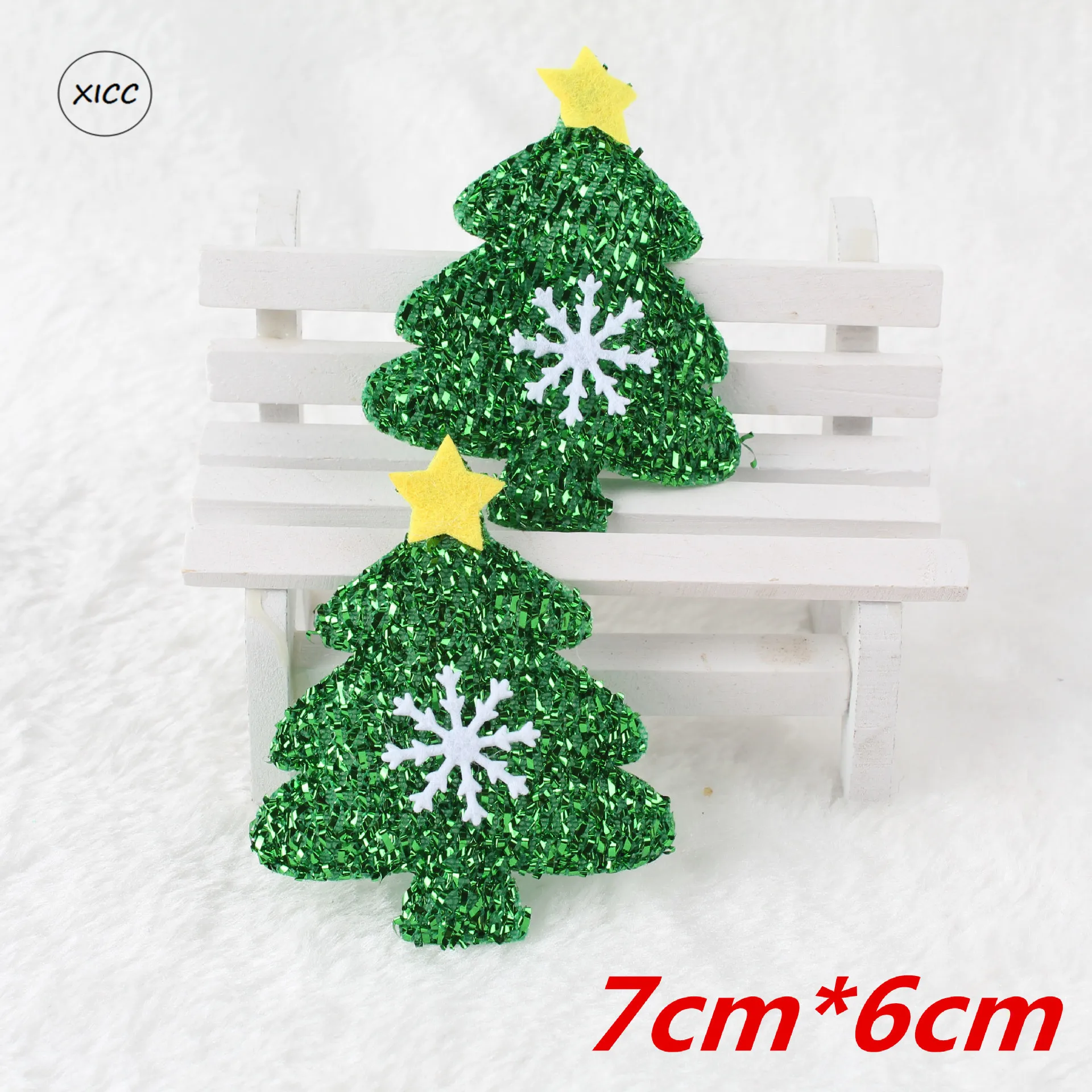 1pc tree -1 XICC DIY хлопковое войлочное Рождественское украшение новогодние подарки Санта Клаус Рождественская елка искусственные настенные подвесные украшения для дома - Цвет: 1pc tree -1