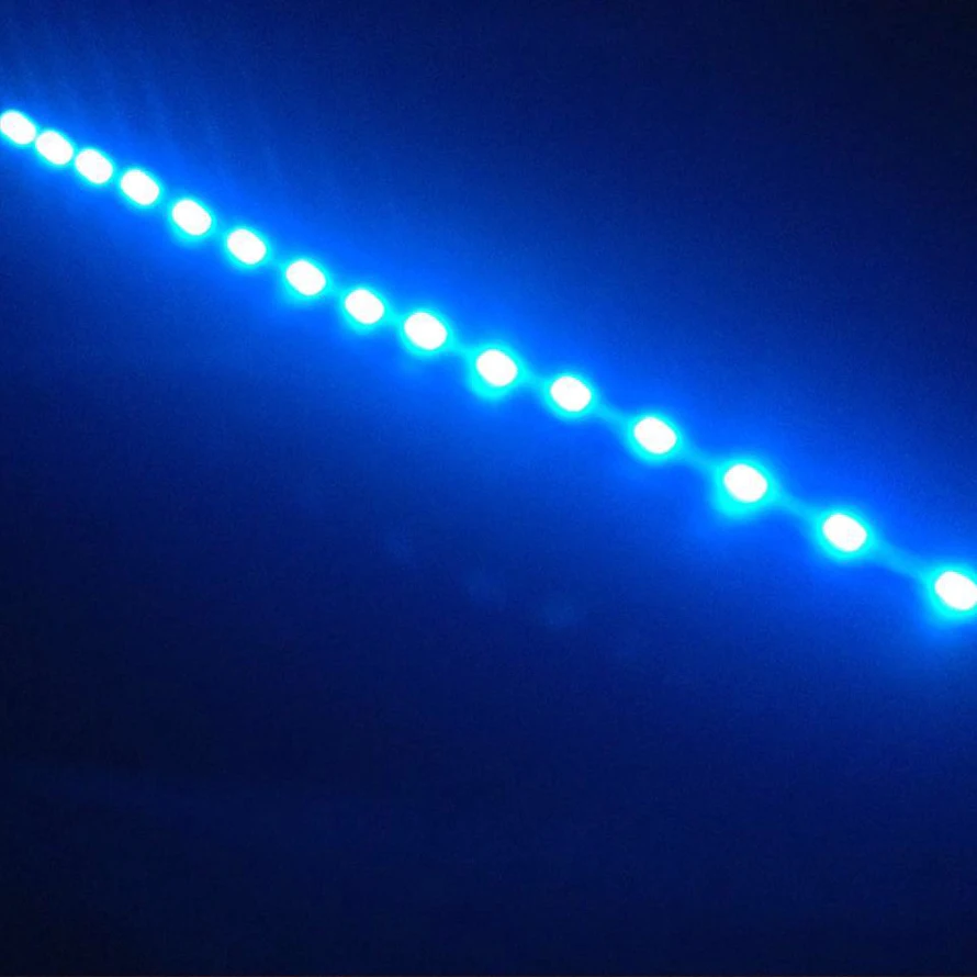 30CM Flexible LED Strip HighPower 12V 15SMD Car Daytime Running Waterproof Auto Decorative Light Red Blue Green Yellow White | Автомобили