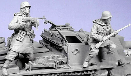 

1/35 ancient officer in battle include 2 (NO TANK ) Resin figure Model kits Miniature gk Unassembly Unpainted