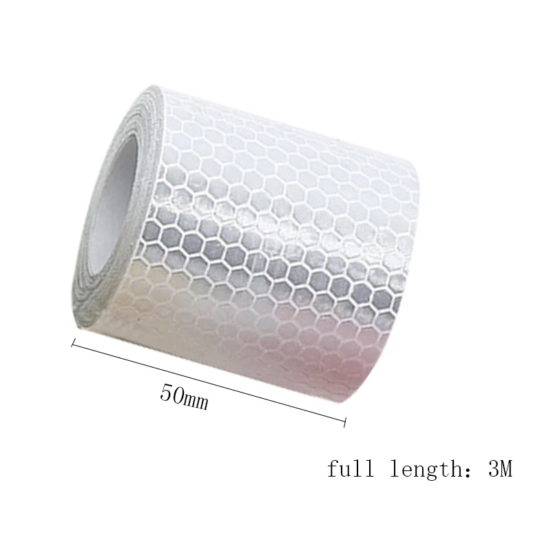 Светоотражающие наклейки для велосипеда клейкая лента безопасности белые