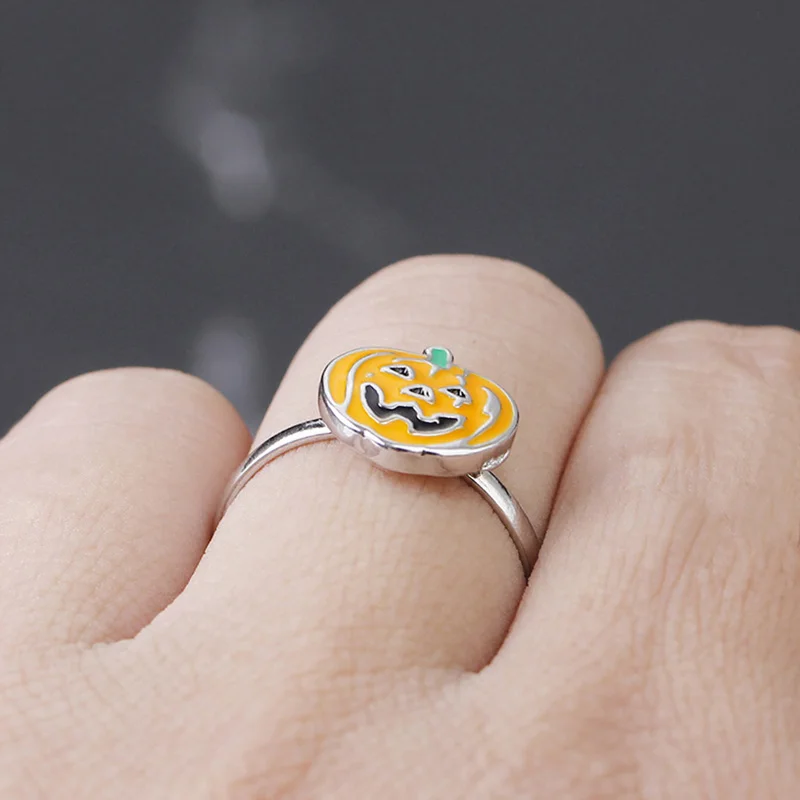 Минималистичные кольца с тыквой для женщин ювелирные изделия сплав круглый