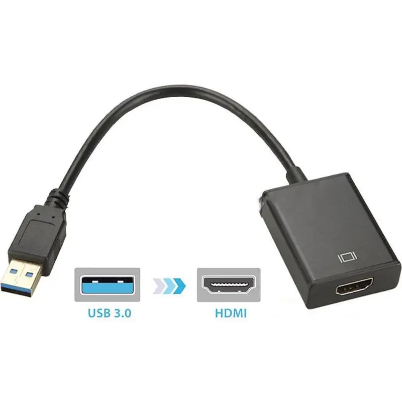 Видеоадаптер USB 3 0 Full HD 1080P конвертер в HDMI совместим с компьютером ноутбуком Windows